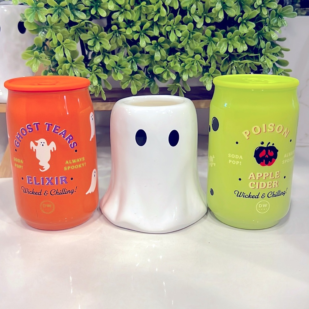DW home Halloween soda pop-ghost candles